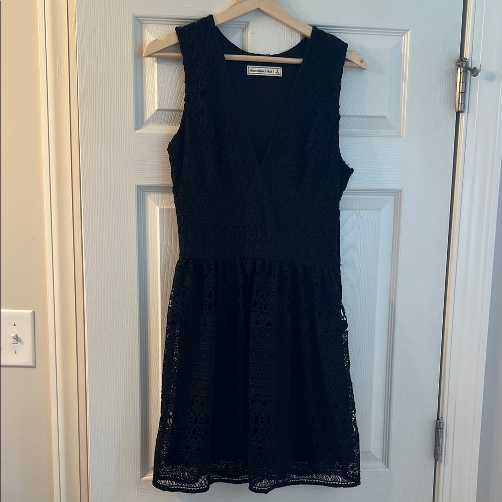 Abercrombie & Fitch Black Lace Mini Dress